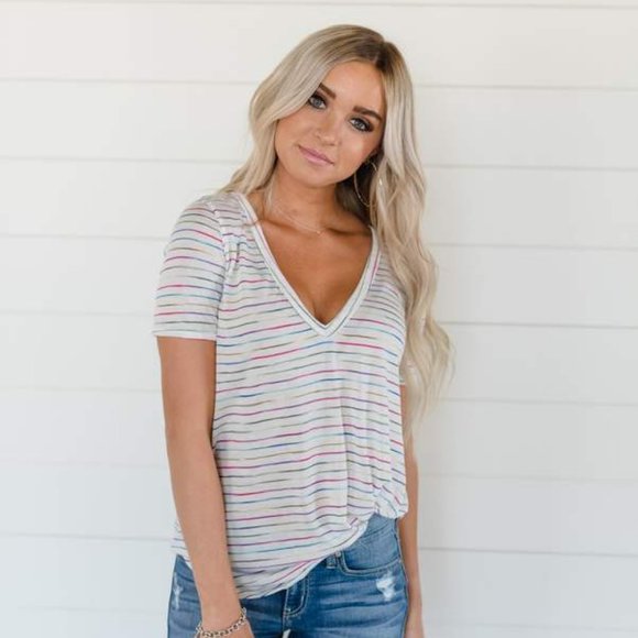 Striped tee - Picture 1 of 2